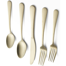 Gold Cutlery Sets Cambridge Silversmiths Keene Hammered Cutlery Set 20pcs