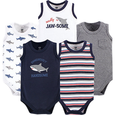 Hudson Sleeveless Bodysuits 5-pack - Shark (10153294)