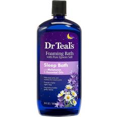 Paraben-Free Bubble Bath Dr Teal's Fomaing Bath with Pure Epsom Salt Sleep Bath with Melatonin & Essential Oils 33.8fl oz