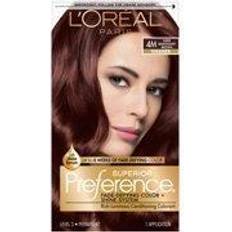 Bleach on sale L'Oréal Paris Superior Preference Permanent Haircolor, Warmer, Dark Mahogany Brown 4M False