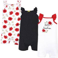 Hudson Playsuits Children's Clothing Hudson Baby Rompers 3-pack - Poppy Daisy (10116595)
