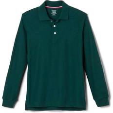 XXL Polo Shirts French Toast Long Sleeve Pique Polo - Green
