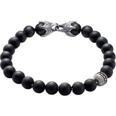 David Yurman Spiritual Beads Bracelet - Silver/Onyx/Diamonds
