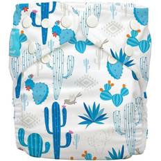 Charlie Banana Reusable Cloth Diaper with Fleece Cactus Azul