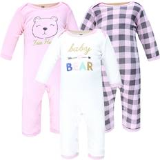 Hudson Baby Cotton Coveralls 3-pack - Girl Baby Bear ( 10117371)