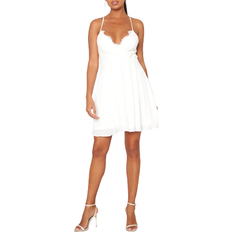 Plissering Kjoler Bubbleroom Bellinie Dress - White