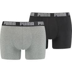 Puma Herren Unterhosen Puma Basic Boxer 2-pack - Black/Grey