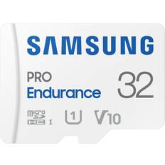 V10 Minnekort Samsung Pro Endurance microSDHC Class 10 UHS-I U1 V10 100/30MB/s 32GB +Adapter