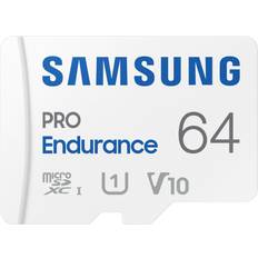 64 GB - microSDXC Minnekort Samsung Pro Endurance microSDXC Class 10 UHS-I U1 V10 100/30MB/s 64GB