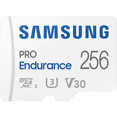 Samsung 256 GB Minnekort & minnepenner Samsung Pro Endurance microSDXC Class 10 UHS-I U3 V30 100/40MB/s 256GB