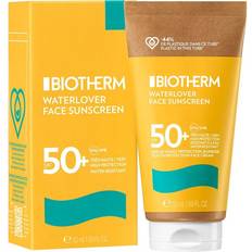 Regenererende Solkremer Biotherm Waterlover Face Sunscreen SPF50+ 50ml