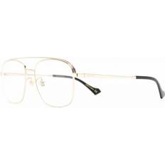Gucci Briller & Lesebriller Gucci GG 1103O 002, including lenses, AVIATOR Glasses, MALE