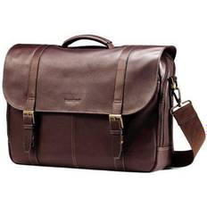 Samsonite Colombian Leather Flapover 15.6" - Brown
