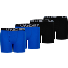 Under Armour Boys' UA Cotton Boxer Briefs 4-Pack - Ultra Blue/Black (1357920)