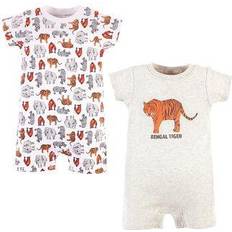 Touched By Nature Organic Cotton Rompers 2-pack - Endangered Tiger
