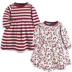 Touched By Nature Girl's Winter Woodland Long-Sleeve Dresses 2-pack - Berry Branch