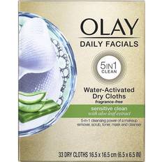 Water wipes Skincare Olay Daily Facials Sensitive Cleansing Cloths Fragrance-Free 33 Count