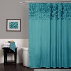 Turquoise Curtains Lush Decor Lillian72x72"