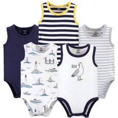 Touched By Nature Baby Bodysuits 5-pack - Seagull