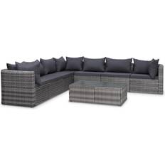 Patio Furniture vidaXL 44157 Outdoor Lounge Set, 1 Table incl. 7 Sofas