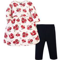 Hudson Other Sets Children's Clothing Hudson Quilted Cotton Dress and Leggings - Red Rose ( 10125970)