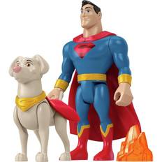 Fisher Price Toy Figures Fisher Price Dc League Of Super-Pets Superman &Amp; Krypto Figure Set