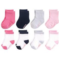 Luvable Friends Baby Girl Fun Essential Socks - Black/Pink