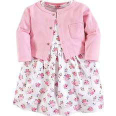 Luvable Friends Dress and Cardigan Set - Pink Floral (10137153)