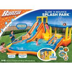 Toys Banzai Inflatable Slide 'N Bounce Splash 3-Level Water Park