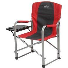 Kamp-Rite Camping Kamp-Rite Portable Director's Chair with Side Table & Cup Holder, Red & Black Red Standard