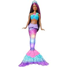 Mattel Dolls & Doll Houses Mattel Barbie Dreamtopia Twinkle Lights Mermaid Doll
