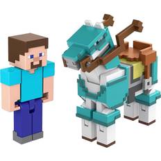 Minecraft Spielzeuge Minecraft Armored Horse and Steve Figures (HDV39)