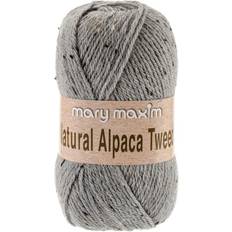Acrylic Yarn Thread & Yarn Mary Maxim Natural Alpaca Tweed 240m