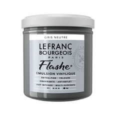 Lefranc & Bourgeois Flashe Vinyl Paint Neutral Gray, 125 ml jar