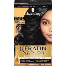 Schwarzkopf Permanent Hair Dyes Schwarzkopf Keratin Permanent Hair Color Jet Black 6.2fl oz