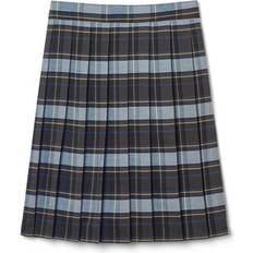 French Toast Girl's Plaid Pleated Skirt - Blue Gold Plaid