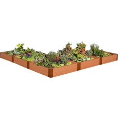 Frameitall Pots, Plants & Cultivation Frameitall Classic Sienna L-Shaped Raised Garden Bed 144" 365.76x365.76x27.94cm