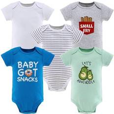 Bodysuits Children's Clothing The Peanutshell Baby Short Sleeve Bodysuits 5-pack - Food Themed Sayings