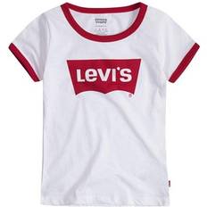 Levis t shirt Levi's Girls' Short Sleeve Batwing T-Shirt - White/Red