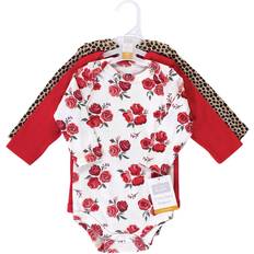 Hudson Baby Cotton Long-Sleeve Bodysuits 3-pack - Basic Rose Leopard (10125042)