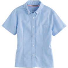 Shirts French Toast Girl's Short Sleeve Oxford Shirt - Blue