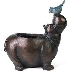 LuxenHome Pots & Planters LuxenHome Hippo Flower Pot