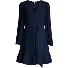 Blue - Short Dresses Milly Liv Pleated Dress - Navy