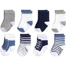 Luvable Friends Basic Socks 8-Pack - Sneaker Blue/Grey (10728083)