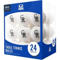 Victory Tailgate Sports Fan Products Victory Tailgate Colorado Rockies Logo Table Tennis Balls 24Pcs