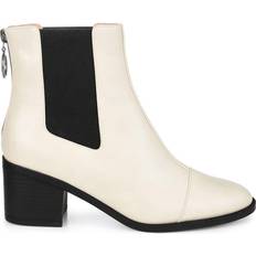 Zipper Chelsea Boots Journee Collection Nigella - Bone
