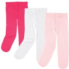 Pantyhose Luvable Friends Nylon Tights 3-Pack - Dark Pink/Light Pink (10701578)
