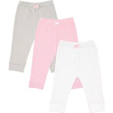 Polka Dots Pants Children's Clothing Luvable Friends Tapered Ankle Pants 3-pack - Pink/Grey (10132139)