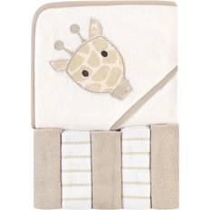 Hudson Hooded Towel & Five Washcloths Modern Giraffe