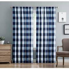 Checkered Curtains Truly Soft Everyday Buffalo Plaid Drapes 127x213.36cm